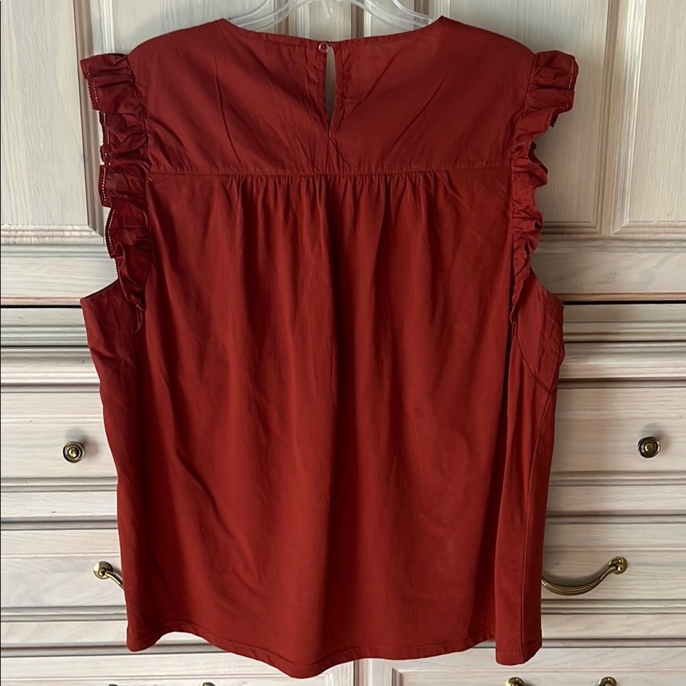 Point Sur (JCrew) Ruffle Sleeve Blouse - Picture 5 of 6